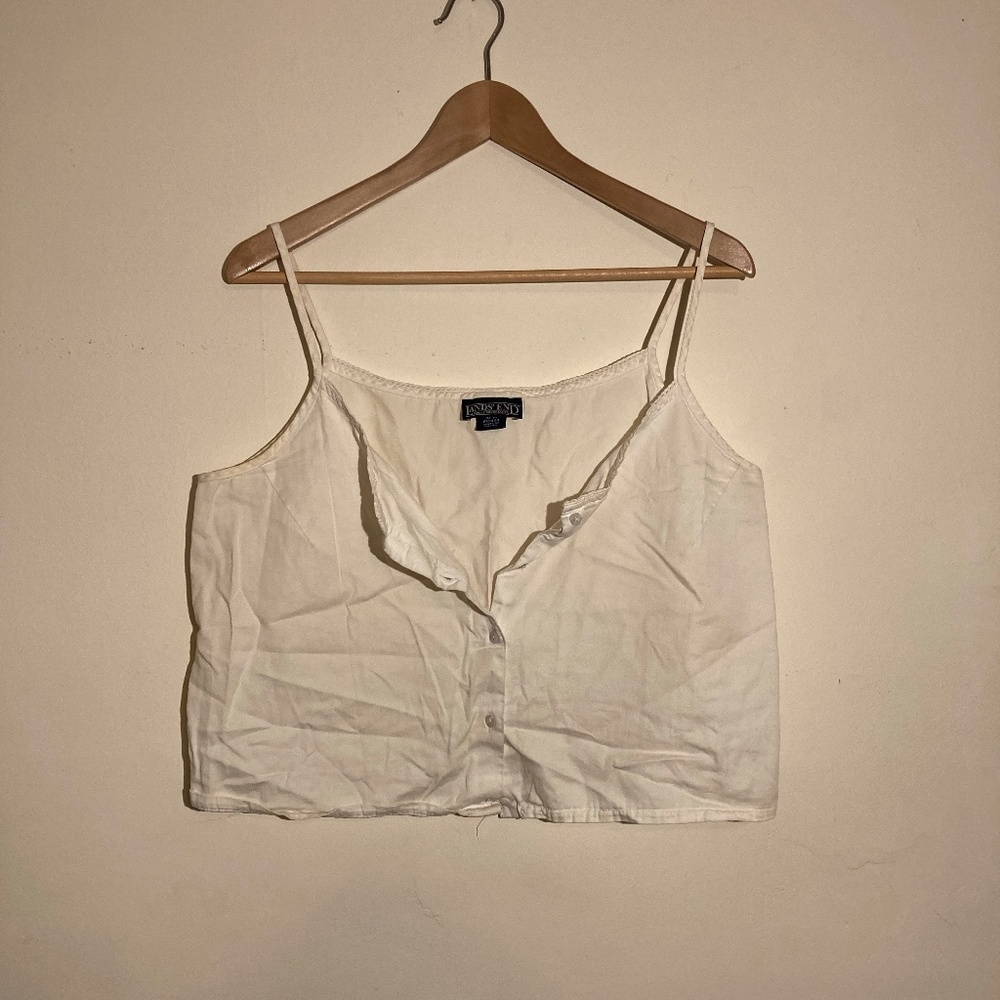 Land's End Cropped white cami